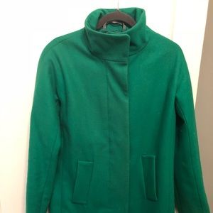 J Crew Factory Green City Coat